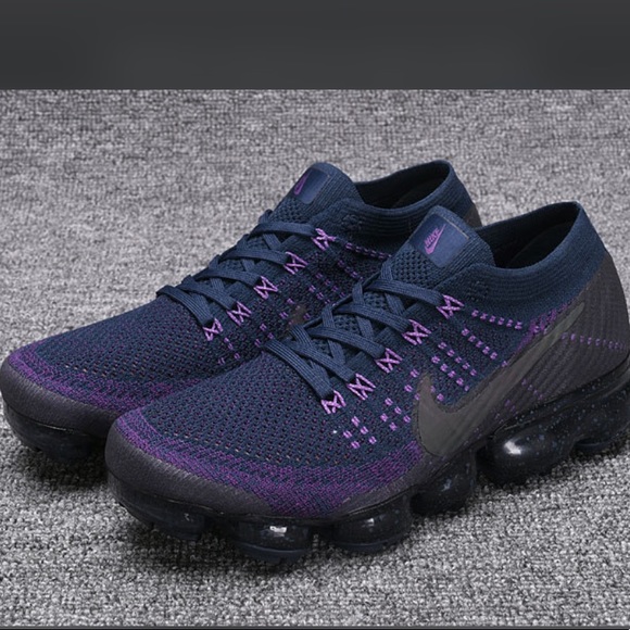 purple and blue vapormax